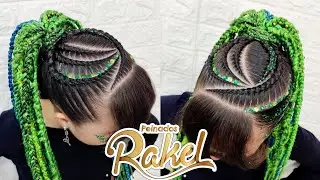 Peinado Con Diseño De Trenzas Para Todas Las Edades/ Peinados Rakel