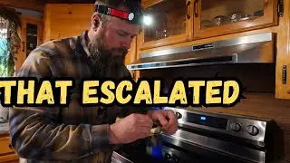 Chainsaw Sharpening Turns Into a Kitchen Upgrade  Real Life in the Log Cabin