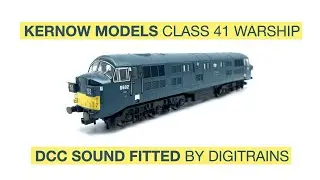 Kernow Models Class 41 Warship DCC Sound Fitted By Digitrains