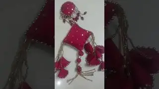 Bridal lehenga latkan make at home (part 2)😱#diy #shots #craft #latest #latkan #handmade #ytshorts