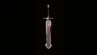 Final Fantasy iron sword model done in #blender #3d #b3d #modeling