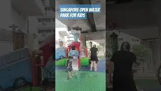 mini waterpark for small kids#i really like the concept of open park#trending #singapore#ytshorts