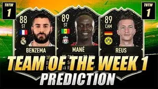 FIFA 20 | TEAM OF THE WEEK 1 PREDICTIONS | TOTW 1 | w/ Mane, Reus & Benzema