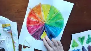 Pasting Color wheel complementary shapes