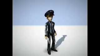 3d animated cartoon policeman