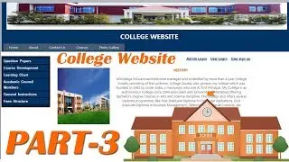 How to Create College Website in ASP.NET Part-3