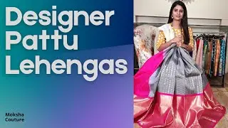 Latest Designer Pattu Lehenga Collection || Moksha Couture