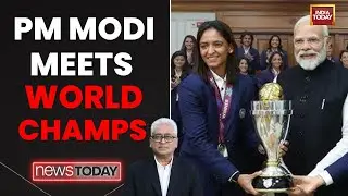 Cricket World Champions Meet PM Modi, Gift Him Special 'Namo' Jersey | India Today