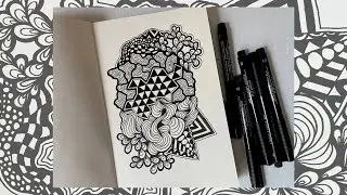 My drawing process | How I create abstract & geometric pattern drawings