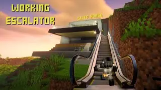 I MADE A WORKING ESCALATOR FOR MY MINECRAFT WORLD 😍