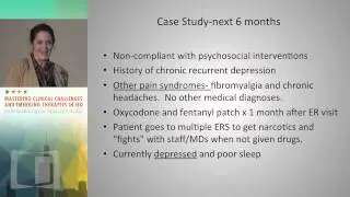 The IBD patient in pain