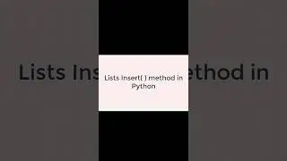 How to implement lists insert( ) method in Python 