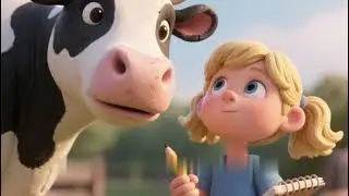 Aprende a contar com a vaca Marilu  1️⃣ 2️⃣ 3️⃣   🐄  🌿  🌼