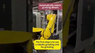 Robotic polishing and grinding cell for door handles #RoboticPolishingMachine #CncGrindingMachine