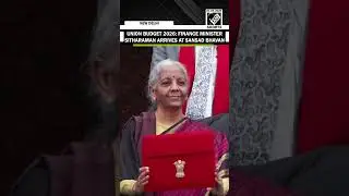Union FM Nirmala Sitharaman arrives at Sansad Bhawan for Union Budget 2026-27 presentation