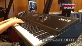 Musikmesse 2014   Kurzweil FORTE demo 2   E Piano barwy pian elektrycznych