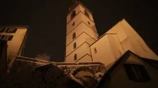 Вечерняя прогулка по зимнему Арау Швейцария, отель aarau west 3*