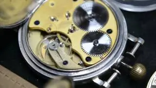 Chopard L.U.C. Authentic Antique Silver Swiss Watch Wrist Trench Vintage Military Mechanical