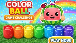 Ball Matching Game 🌈 | Learn Colors Quickly | Interactive Cartoon for Toddlers