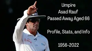Asad Rauf Death, Age, Career, Profile, Stats, Shop and Info. Asad Rauf Passed Away (1956-2022)