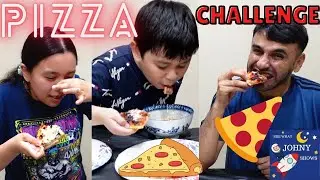 Johny Shows Pizza Challenge Mystery Toppings Pizza Family Challenges