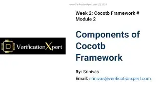Sneak into Module|  Components of Cocotb Framework &ndash; Enhance Your Verification Skills! | Course