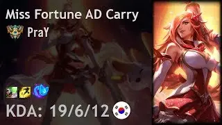Miss Fortune AD Carry vs Jayce - PraY - KR Challenger Patch 7.24