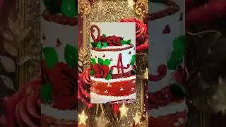 Elegant Red Rose Cake | Stunning Floral Cake Design by Lora Cake Designs