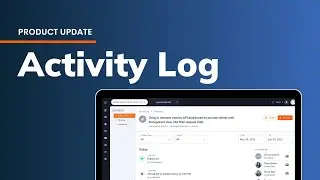 Product Update: Zesty Activity Log