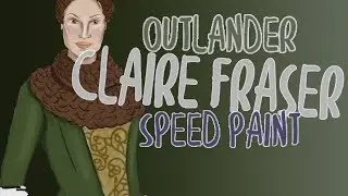 OUTLANDER'S CLAIRE FRASER SPEEDPAINT