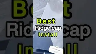 Best Ridge Cap Installation  #roof #metal