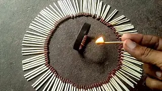 Epic Matchstick Burn: Watch the Fire Dance #experiment #diy