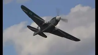 Tri-State Warbird Museum Gala Fundraiser 2024 Flight Demonstration Pt. 3, P-40, TBM and T-6 passes.