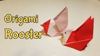 Easy Easter origami chicken / rooster - Paper Folding Tutorial