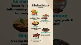 Top 5 Healing Spices You Should Eat Daily 🌶️ #food #shorts #food