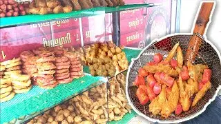 Fried Chicken Wing and Meatball - Shaking with Chili Powder | Asian Street Food