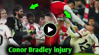 Gabriel Martinelli Pushes Injured Conor Bradley | Arsenal vs Liverpool Incident&bull;Conor Bradley injury
