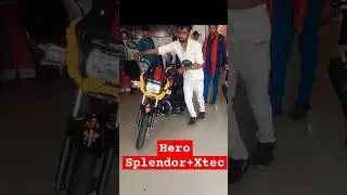 New Splendor+xtec black Red colour|Customer Bike Delivery #automobile #brijesh Hero