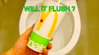 Will it Flush? Fanta Red Soda - McDonalds Cup