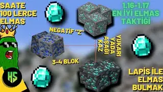 LAPİS KULLANARAK ELMAS BULMAK Minecraft Java Edition 1.16-1.17 En İyi Elmas Bulma Taktiği
