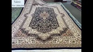 Navy royal Tabriz carpet, Size: 300x200 cm, machine made.#premiumpersiancarpets #stellenbosch