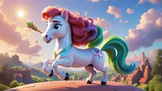 Four Glittery Unicorns Fly High | Unicorn Song for Kids | Preschool Counting & Magical Fantasy Rhyme