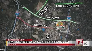 Traffic expected for NC State fair, concerts