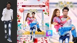 Valentine Day || happy valentine's Day photo editing || romantic photo editing || picsart lover boy