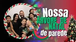 VOCÊ NUNCA VIU UMA ÁRVORE DE NATAL ASSIM ( E ELA ESTÁ NA PAREDE🎄✨)