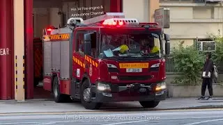 【火燒山草】屯門消防局去天水圍泵車 HKFSD TURNOUT - MAJOR PUMP RESPONDING TO BRUSH FIRE