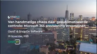 End-to-End Provisioning & Compliance in Microsoft 365 | OnnIT & SnapOn Software