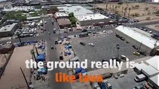 Asphalt, concrete surfaces worsen heatwave impacts