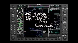 How to insert a flight plan in the Garmin 1000 (Tecnam P2006T)