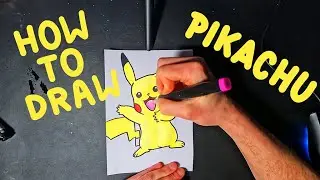 How to draw Pikachu / tutorial for kids